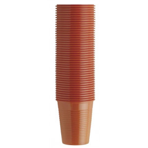 BICCHIERI PLASTICA ARANCIO...
