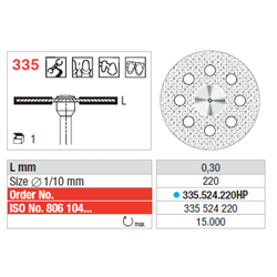 DISCHI 335.524.220 DIAM.HP...